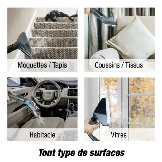 Aspirator cu spalare si curatator cu abur Techwood TAN-7055V, 600W-800W - HotPick