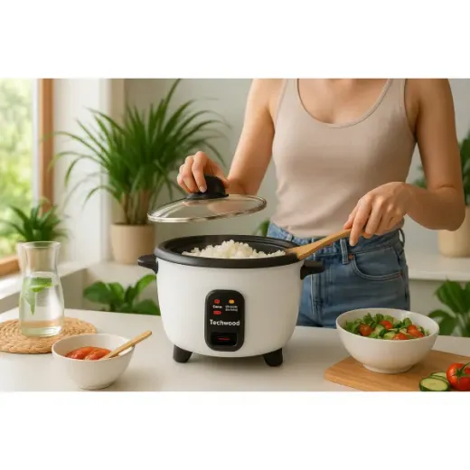 Oala de fiert orez Techwood TCR-256, 2.5L, 850W, bol detasabil - HotPick