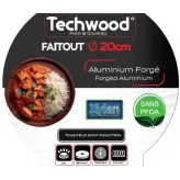 Oala Techwood TAF-20FT, 20cm, aluminiu forjat, PFOA free, marmorata, compatibilitate universala - HotPick