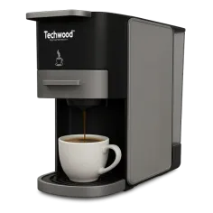 Espressor 5 in 1 Techwood TCA-026N, 20BAR, 1350W, 0.7L, Dolce Gusto, Nespresso, ESE, Soft Pods, Cafea macinata
