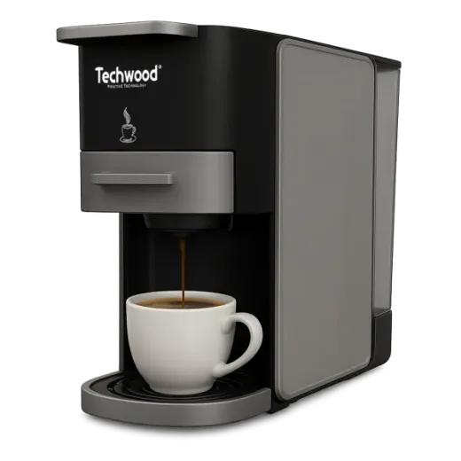 Espressor 5 in 1 Techwood TCA-026N, 20BAR, 1350W, 0.7L, Dolce Gusto, Nescpresso, ESE, Soft Pods, Cafea macinata - HotPick