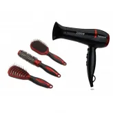 Set uscator de par si 3 perii Techwood TCO-6075, 3 trepte temperatura si 2 viteze, 2200W - HotPick