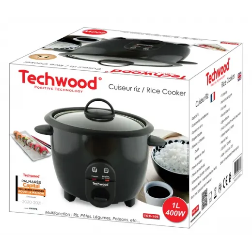 Oala de fiert orez Techwood TCR-106, 1L, 400W - HotPick