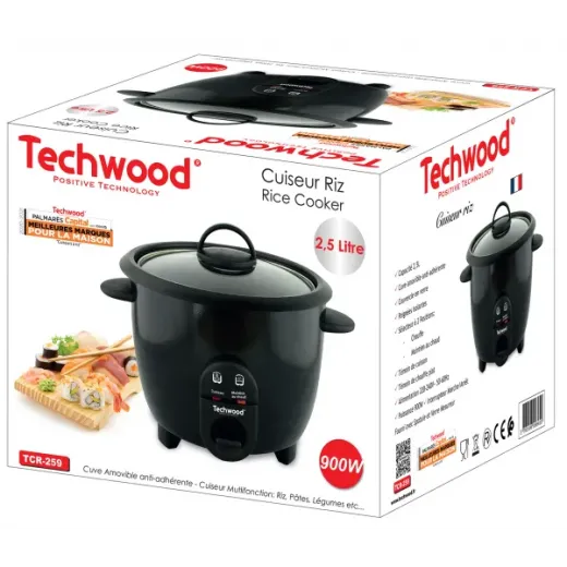 Oala de fiert orez Techwood TCR-259, 2.5L, 900W - HotPick