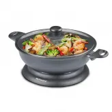 Wok electric Techwood TWF-306, 3.6L, 1400W, bol detasabil Ø32x8 - HotPick