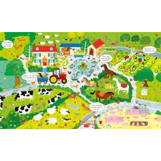 Set Puzzle si Carte - On the Farm Usborne Books