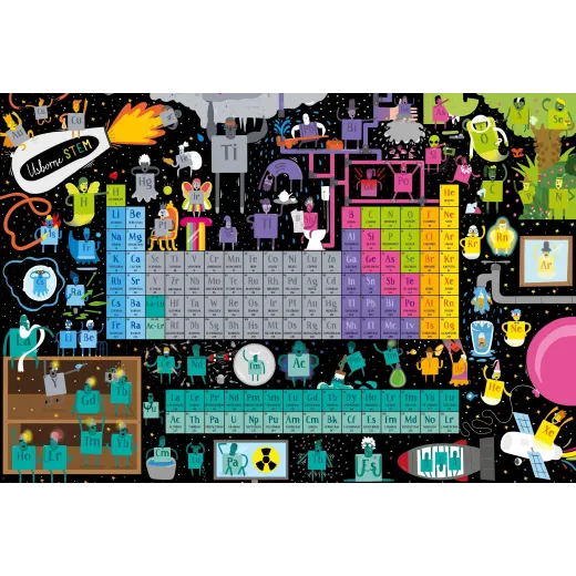 Set Puzzle si Carte - Periodic Table Usborne Books - HotPick