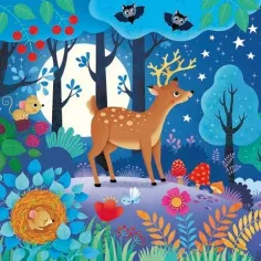 Set 3 Puzzle si Carte - Woodland Usborne Books
