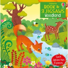 Set 3 Puzzle si Carte - Woodland Usborne Books