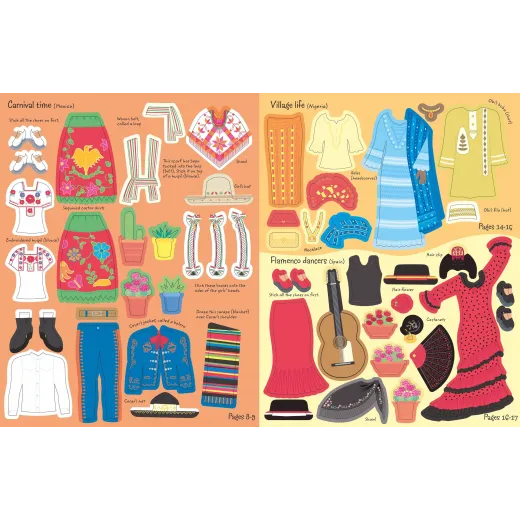 Sticker Dolly Dressing Around the World - HotPick