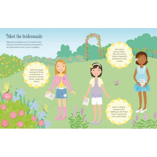 Sticker Dolly Dressing Bridesmaids - HotPick