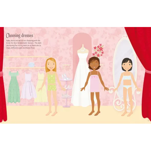 Sticker Dolly Dressing Bridesmaids - HotPick