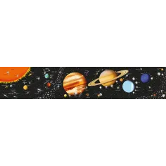 Set Puzzle 300 piese si Carte - The Solar System Usborne Book
