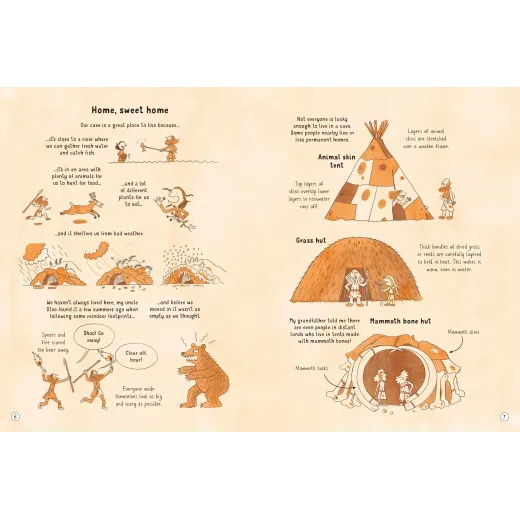 24 Hours In the Stone Age Usborne Books - HotPick