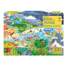Set Puzzle 300 piese si Carte - Planet Earth Usborne Books