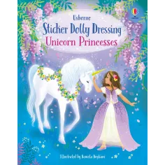 Sticker Dolly Dressing Unicorn Princesses Usborne