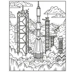 Space Magic Painting Book Usborne