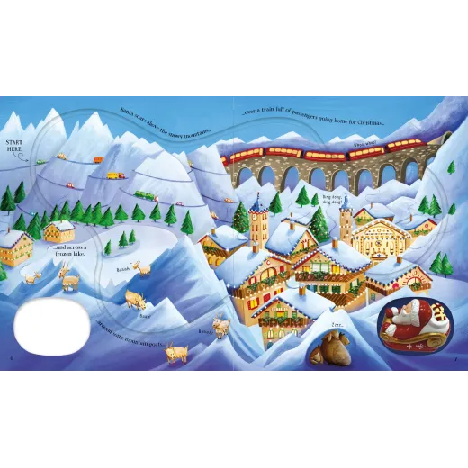 Wind-Up Santa's Sleigh Usborne - HotPick