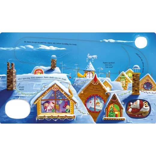 Wind-Up Santa's Sleigh Usborne - HotPick