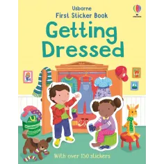 First Sticker Book Getting Dressed Usborne