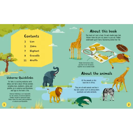 Slot-together Animals Book - HotPick