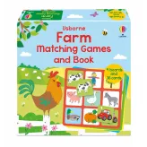 Joc educativ + Carte Farm Matching Games and Book Usborne - HotPick