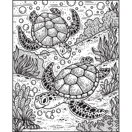 Narwhals and Other Sea Creatures Magic Painting Book Usborne - HotPick