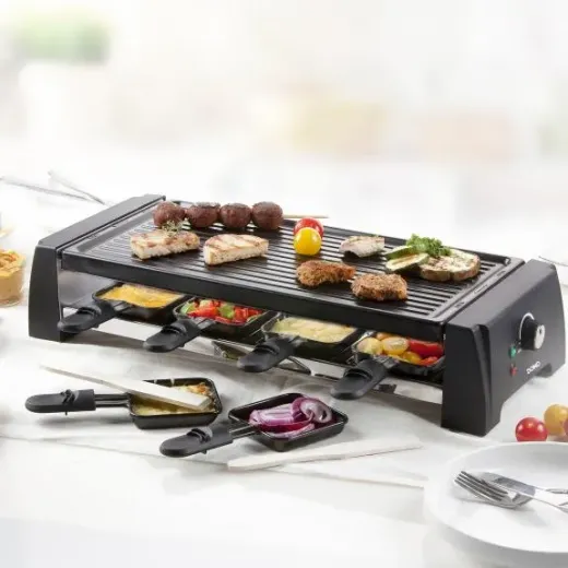 Gratar electric raclette DO9189G, 1200 W, 8 persoane - HotPick
