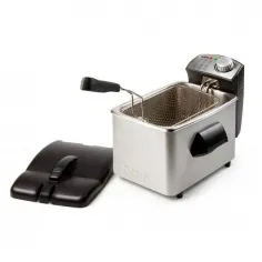 Friteuza profesionala DO458FR, 3000 W, 4 Litri, Termostat reglabil, Inox