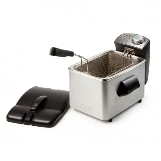 Friteuza profesionala DO458FR, 3000 W, 4 Litri, Termostat reglabil, Inox - HotPick