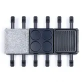 Set raclette, grill, fondue DOC234, 1650W, 1,6 L, 12 persoane - HotPick