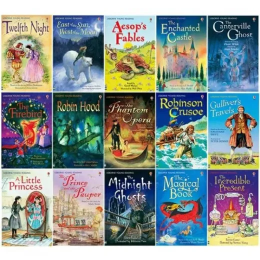 The Usborne Reading Collection for confident readers - Set 40 carticele de povesti in limba engleza - HotPick The Usborne Reading Collection for confident readers - Set 40 carticele de povesti in limba engleza - HotPick