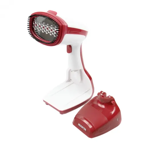 Aparat de calcat vertical cu abur MT-1176 Rosu, 1000 W, rezervor apa 300 ml - HotPick