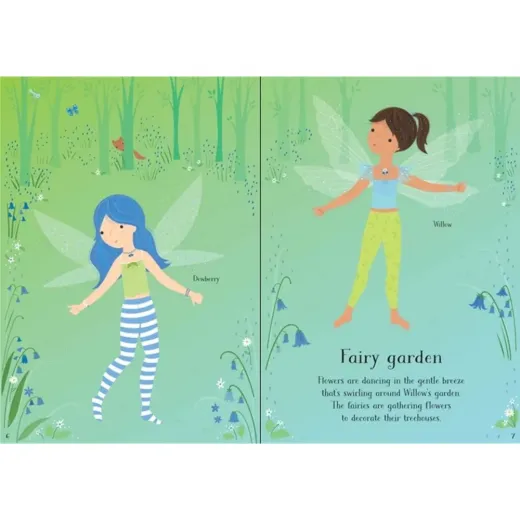 little sticker dolly dressing woodland fairy Little Sticker Dolly Dressing Ballet Fairies main image 1
