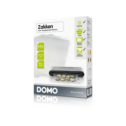 Set 50 pungi pentru vidat Domo DO327L-Bag 28, Dimensiune 28x40 cm - HotPick
