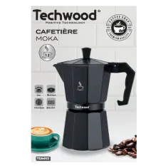 Cafetiera moka pentru aragaz Techwood TCA-012, toate tipurile de sursa de caldura