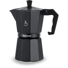 Cafetiera moka pentru aragaz Techwood TCA-012, toate tipurile de sursa de caldura