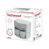 Cafetiera DUO Techwood TCA-202, 0.6L, 2 cani ceramice - HotPick