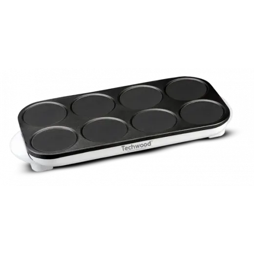 Aparat pentru mini clatite Techwood TCP-800, 8 buc, 1500W - HotPick