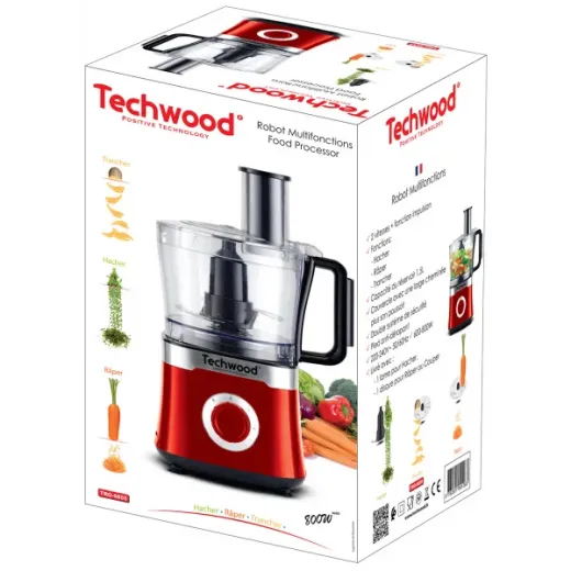 Robot de bucatarie Techwood TRO-6855, 800W, taiere, razuire, feliare - HotPick
