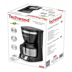Cafetiera Techwood TCA-1086i, cana termos, 1L