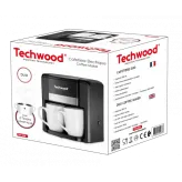 Cafetiera DUO Techwood TCA-206, 0.6L, 2 cani ceramice