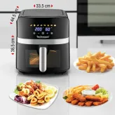 Friteuza cu aer cald Techwood TFR-806SHD, 8L, 1700W, 8 programe, pana la 200°c - HotPick