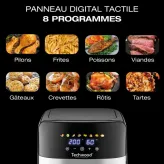 Friteuza cu aer cald Techwood TFR-806SHD, 8L, 1700W, 8 programe, pana la 200°c - HotPick