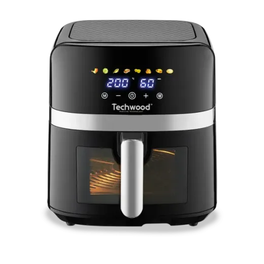 Friteuza cu aer cald Techwood TFR-806SHD, 8L, 1700W, 8 programe, pana la 200°c - HotPick Friteuza cu aer cald Techwood TFR-806SHD, 8L, 1700W, 8 programe, pana la 200°c - HotPick