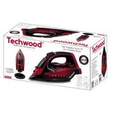Resigilat!Fier de calcat fara fir Techwood TFS-246, 2000W, autocuratare, antipicurare, talpa ceramica