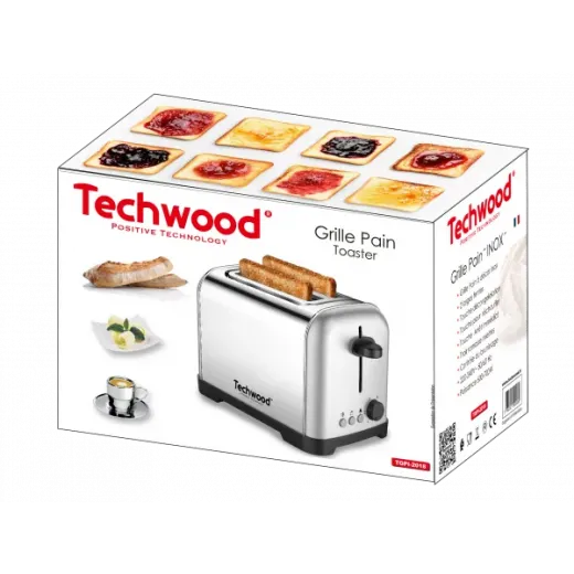 Prajitor de paine Techwood TGPI-2018, inox, 700W