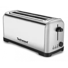 Prajitor de paine cu sloturi lungi Techwood TGPI-4028, inox, 1400W