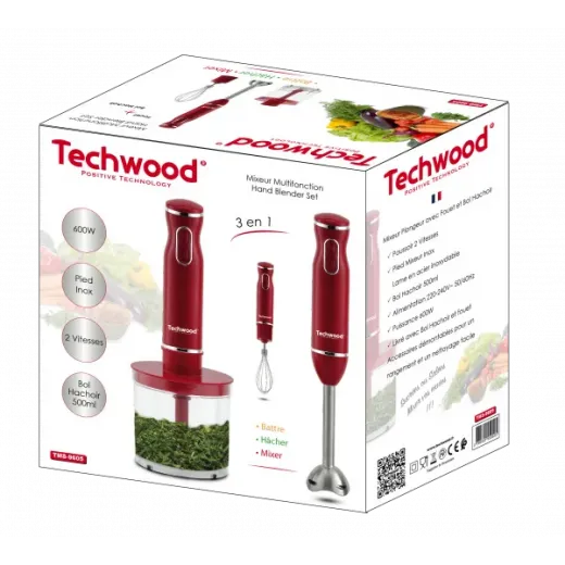 Blender vertical 3 in 1 Techwood TMS-9605, 600W, 500ml - HotPick