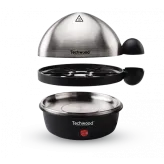 Fierbator electric de oua Techwood TO-007, inox, 350W, 7 oua, functie prajire si gatit la aburi - HotPick